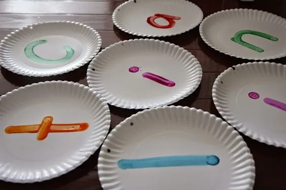 ABC Games Using Paper Plates