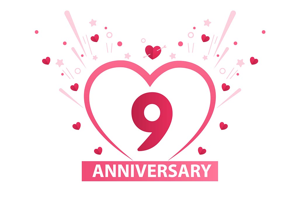 Happy 9th Year Weeding Anniversary Messages, Wishes, & Quotes For Husband  and Wife