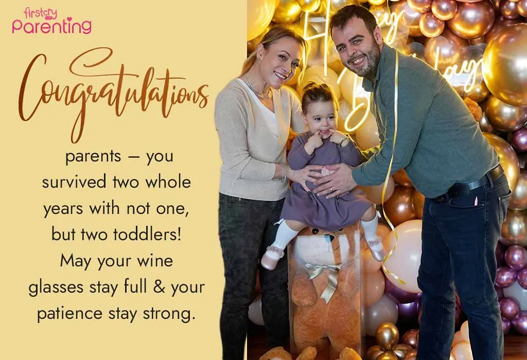 Funny 2nd Birthday Wishes and Messages