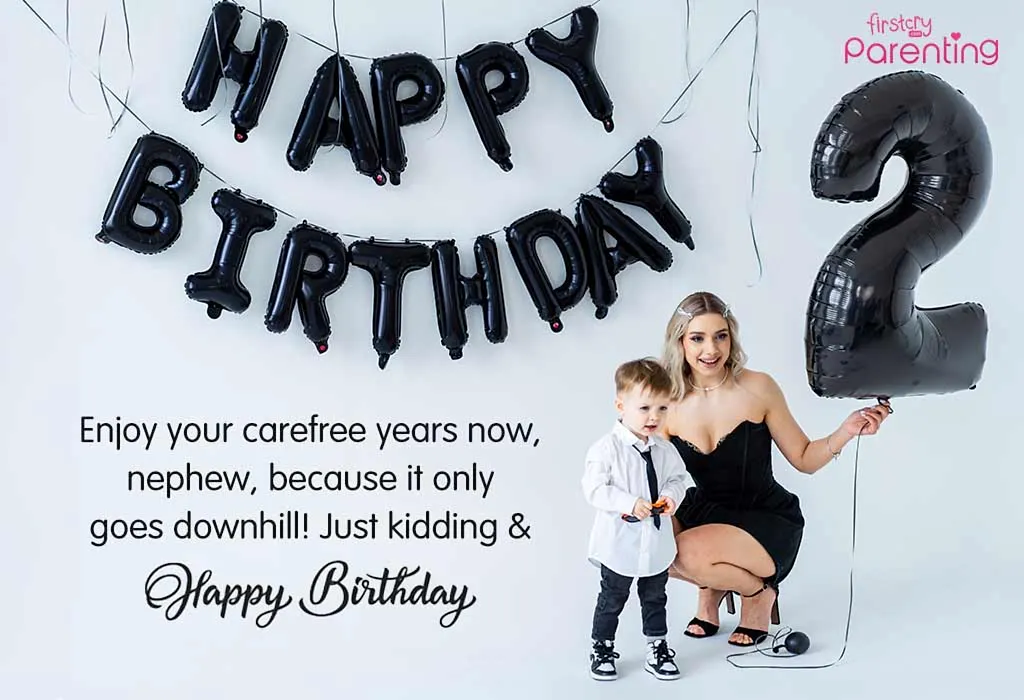 Second Birthday Wishes & Messages for Nephew