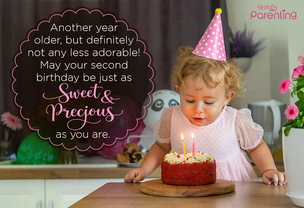Second Birthday Wishes & Messages for Sister