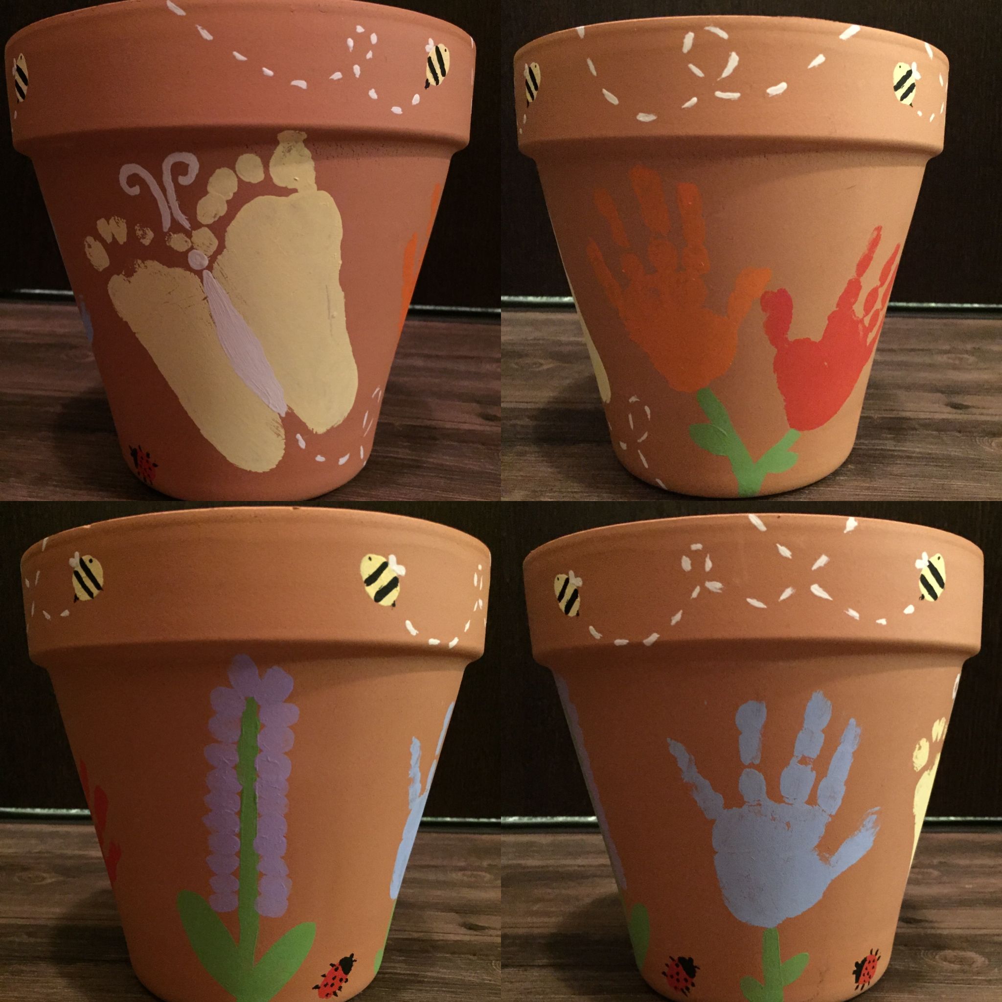 DIY Handprint Flower Pot DIY Handprint Flower Pot
