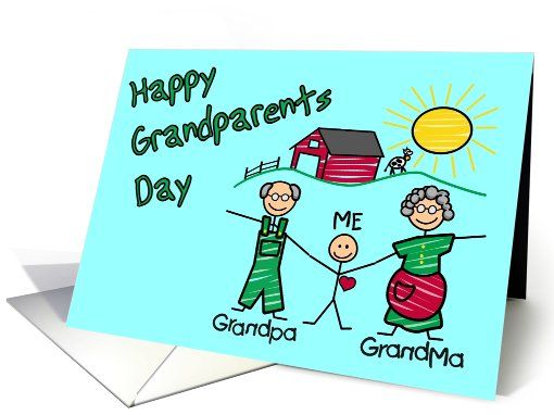 Открытка ко Дню бабушки и дедушки