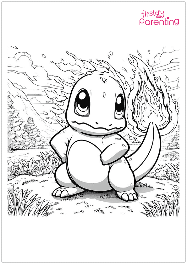 pokemon characters black and white coloring pages