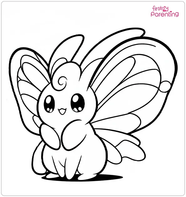 Butterfree Pokemon Coloring Page
