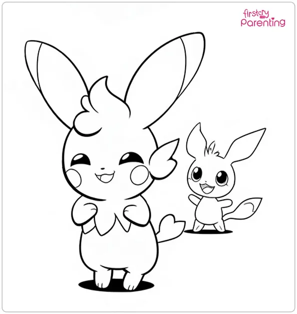 Pokemon With His Friends Coloring Page