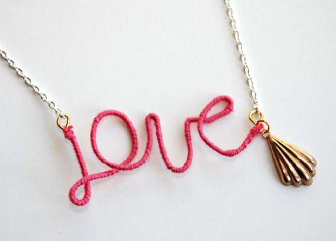 Love necklace DIY