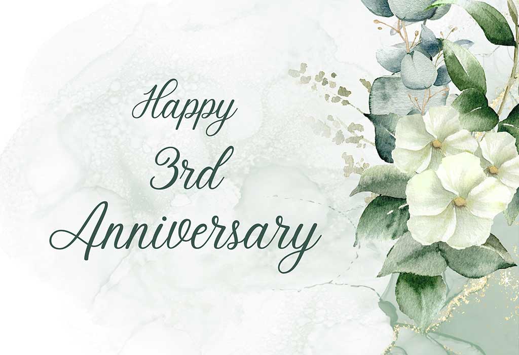 3rd Anniversary Wishes And Quotes For Husband And Wife 