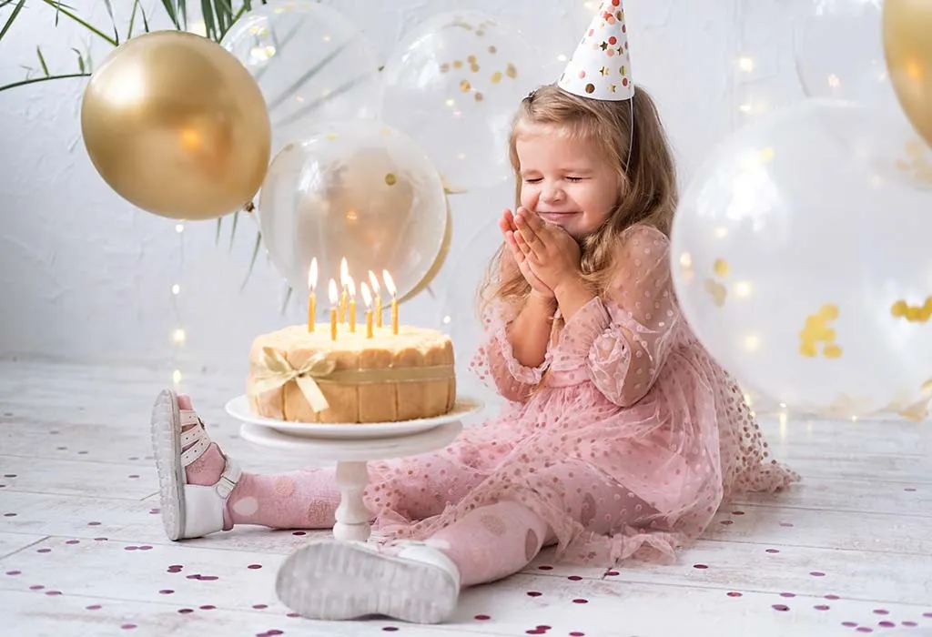 Little Girl Celebrating Birthday