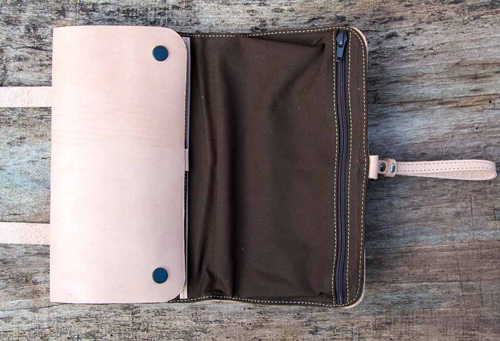 Personalised Leather Dopp Kit