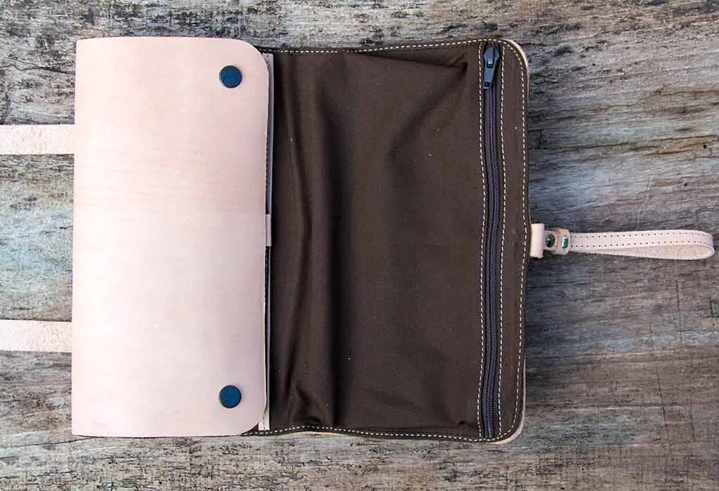 Personalised Leather Dopp Kit