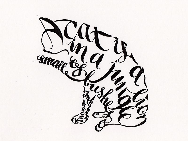Cat Shape Poem