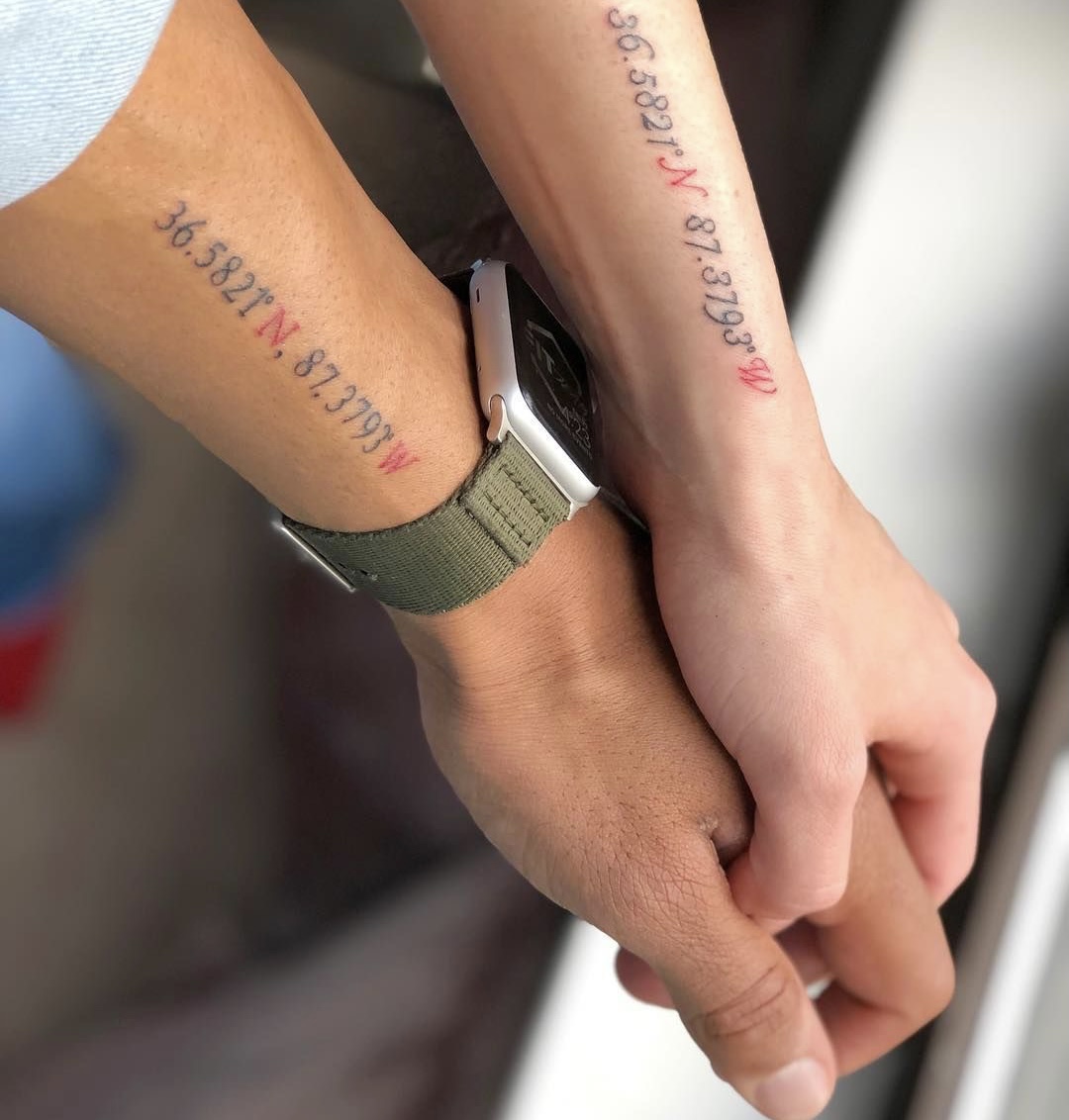 Coordinates Tattoo
