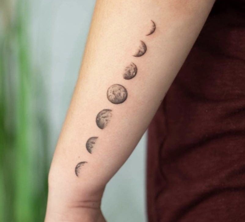 Moon Phase Tattoo