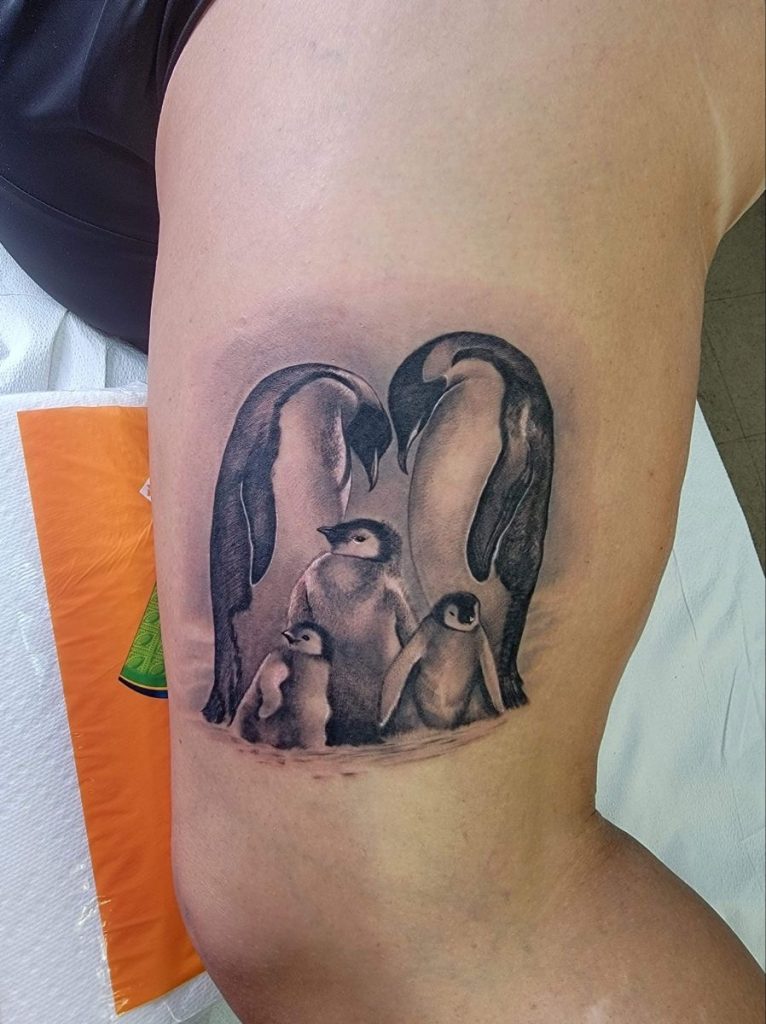 Penguin Family Tattoo