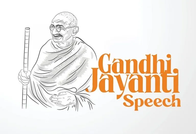 Gandhi Jayanti Speech for Students and Children in English