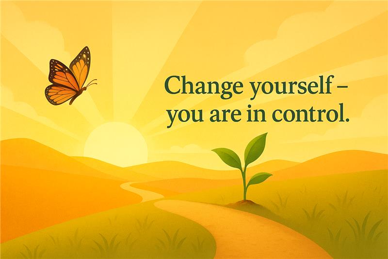 Change yourself – you are in control