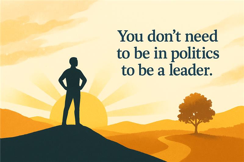 You don’t need to be in politics to be a leader.