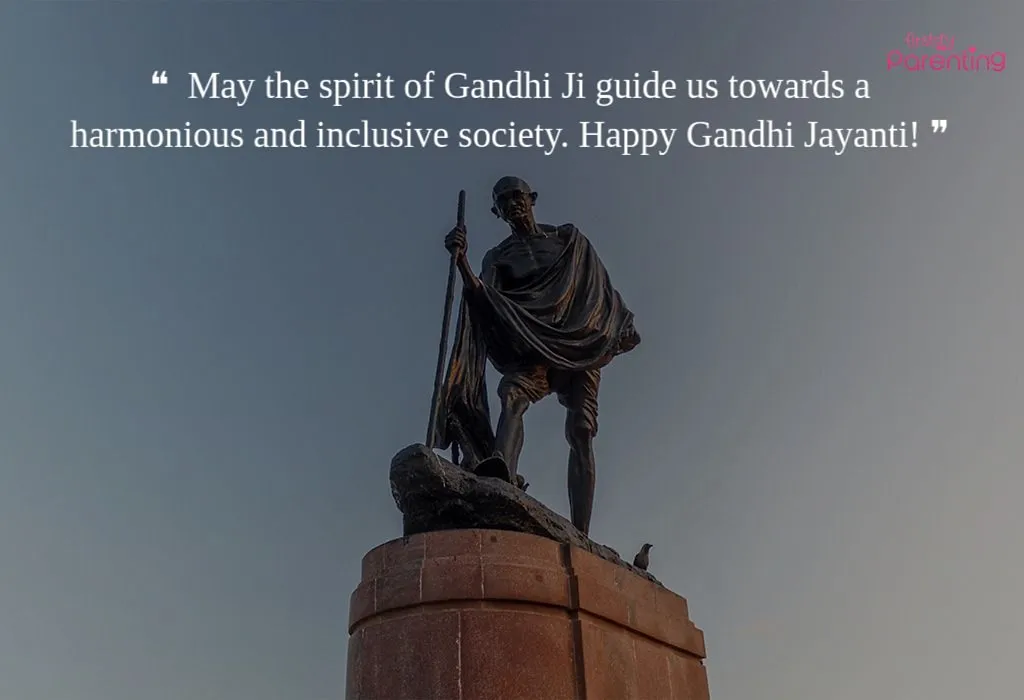 Gnadhi Jayanti Wishes,messages and statues