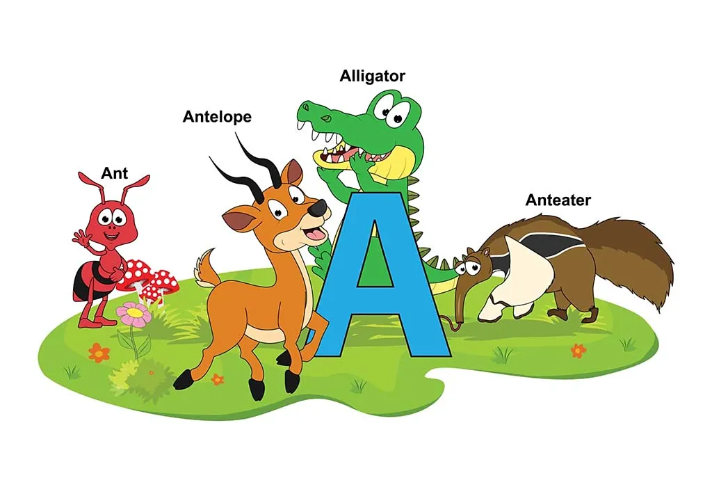 Animal Names Starting With Letter A Chart