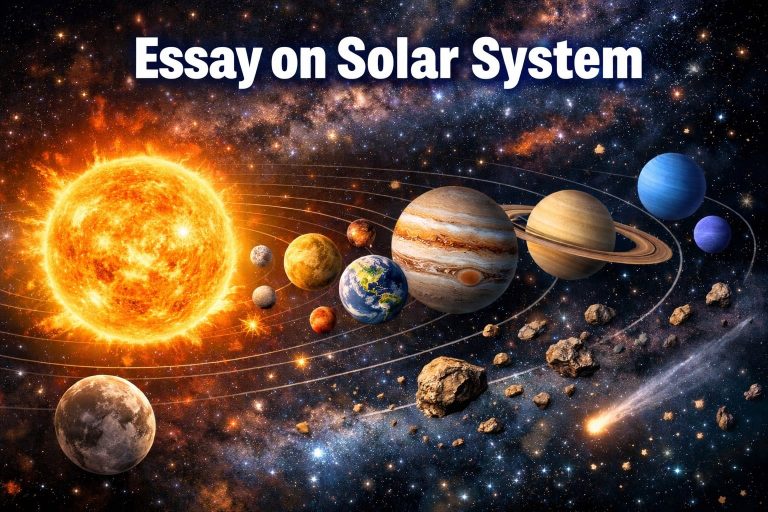 Essay on Solar System – 10 Lines, Short, and Long Essay