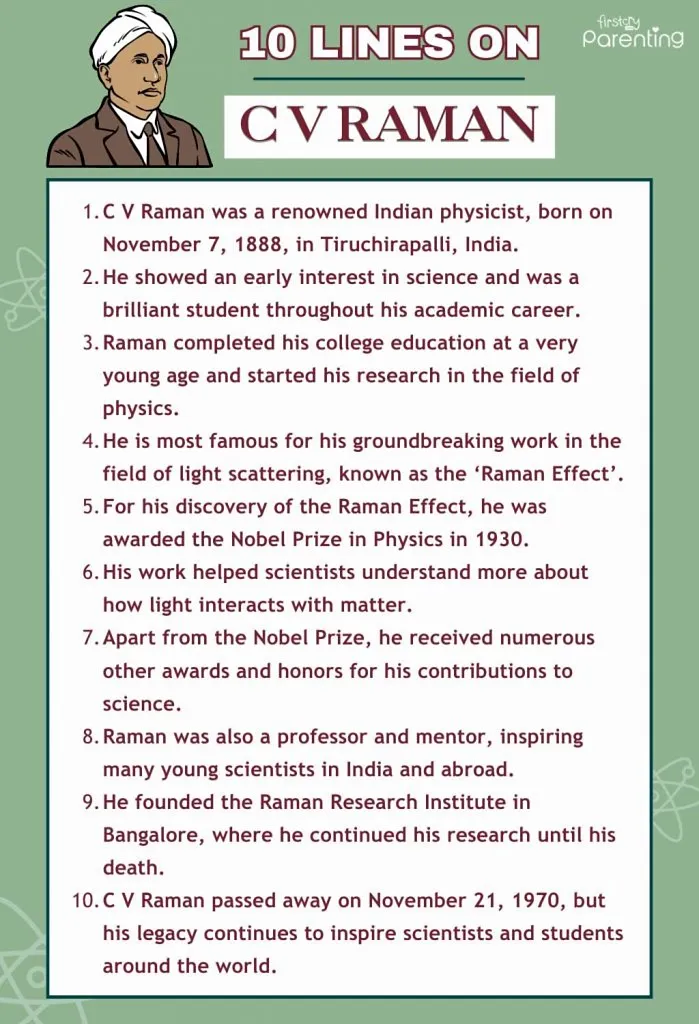 about cv raman essay