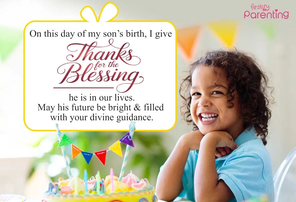 Thanksgiving Prayer for Son’s Birthday