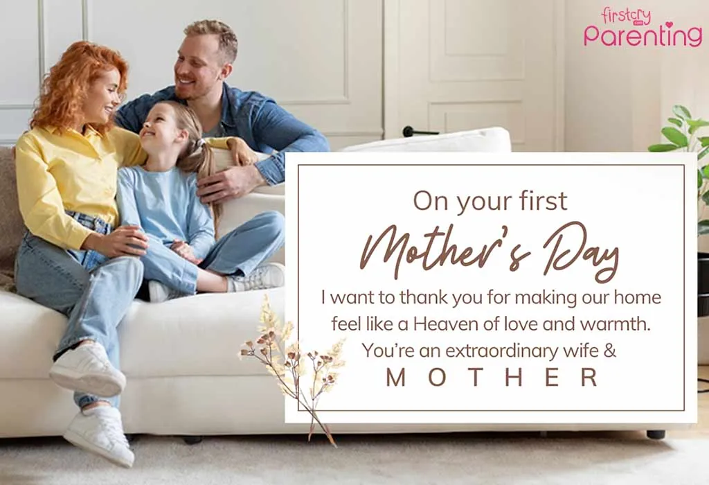 First Mother’s Day Messages for Your Wife