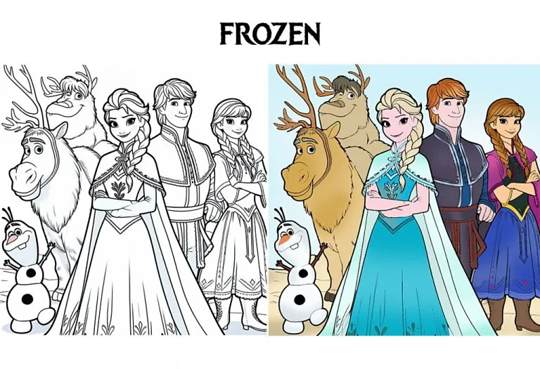 Frozen Coloring Pages - Free Printable Pages For Kids