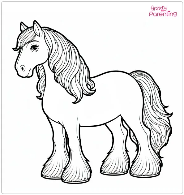 25 Horse Coloring Pages - Free Printable, Sheets and Images for Kids