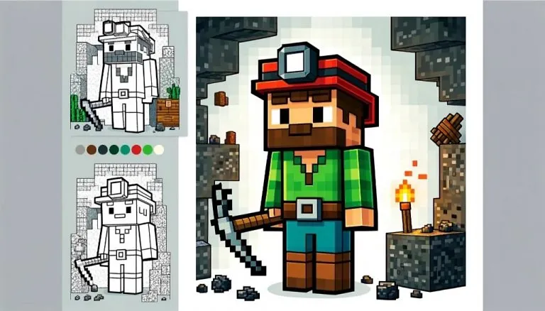 Minecraft Coloring Pages - Free Printable Pages For Kids