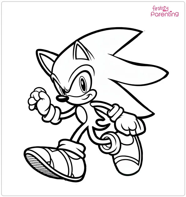 Sonic Games Coloring Page Sonic Games Coloring Page