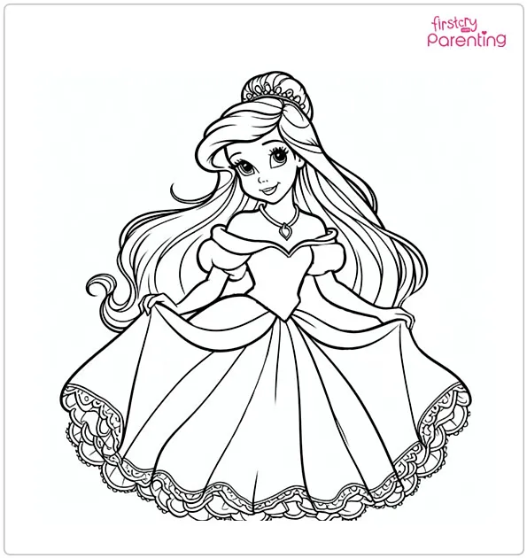 25 Princess Coloring Pages Free Printable Sheets And Images For Kids 