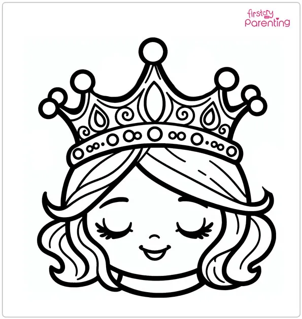 Princess Crown Coloring Page