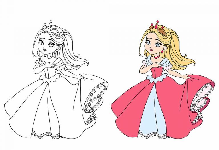 Princess Coloring Pages - Free Printable Pages For Kids