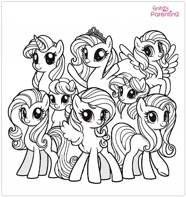 25 My Little Pony Coloring Pages - Free Printable, Sheets and Images ...