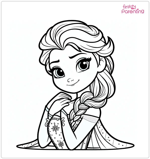 Free Elsa Frozen Coloring Pages Printable Fun Printables For Everyone