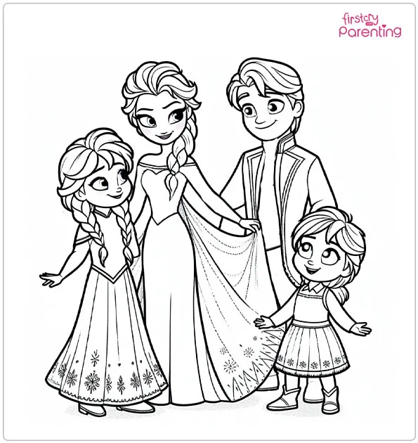 25 Frozen Coloring Pages – Free Printable, Sheets and Images for Kids ...