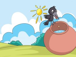 प्यासे कौवे की कहानी | Story Of Thirsty Crow In Hindi Story Of Thirsty Crow In Hindi