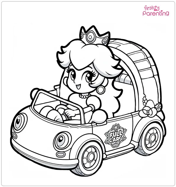 25 Princess Peach Coloring Pages - Free Printable, Sheets and Images ...