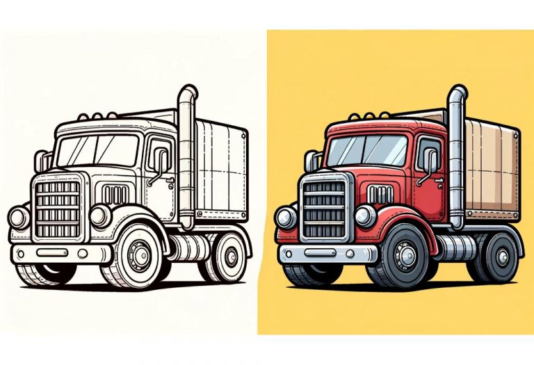 Truck Coloring Pages - Free Printable Pages For Kids