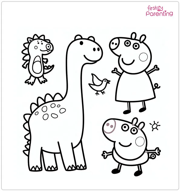 25 Peppa Pig Coloring Pages - Free Printable, Sheets and Images for Kids