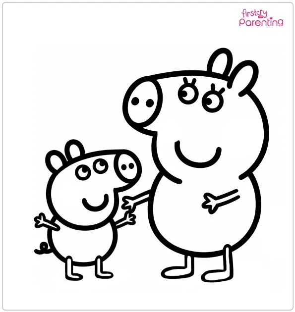 25 Peppa Pig Coloring Pages - Free Printable, Sheets and Images for Kids