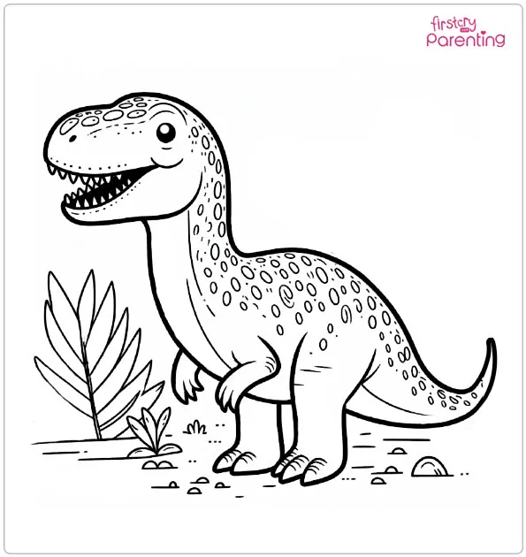 Mosasaurus Dinosaur Coloring Page