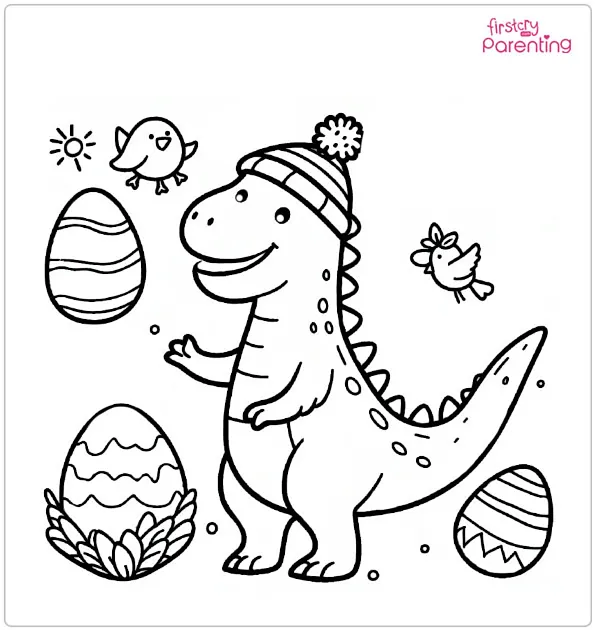 25 Dinosaur Coloring Pages Free Printable, Sheets and Images for Kids