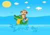 बुद्धिमान बंदर और मगरमच्छ की कहानी | Story Of The Wise Monkey and Crocodile In Hindi बुद्धिमान बंदर और मगरमच्छ की कहानी