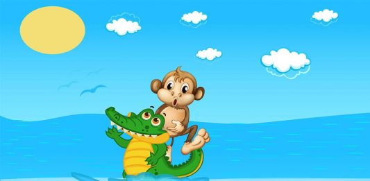 बुद्धिमान बंदर और मगरमच्छ की कहानी | Story Of The Wise Monkey and Crocodile In Hindi बुद्धिमान बंदर और मगरमच्छ की कहानी