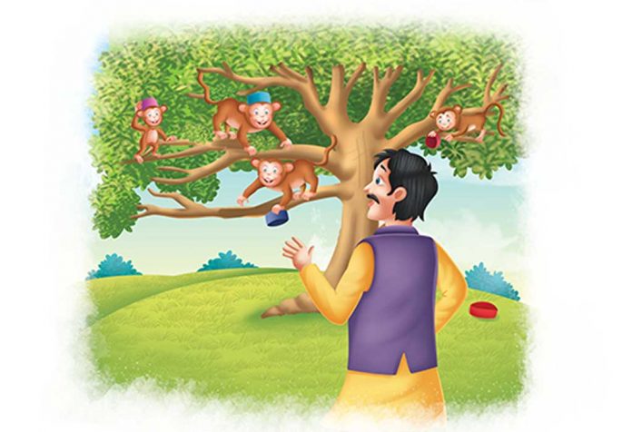 टोपीवाला और शरारती बंदर की कहानी - The Monkey And The Cap Seller Story