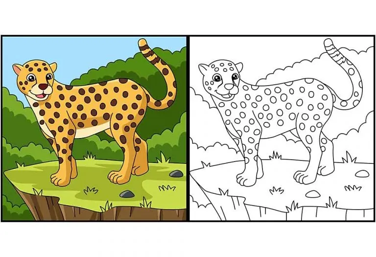 Cheetah Coloring Pages - Free Printable Pages For Kids