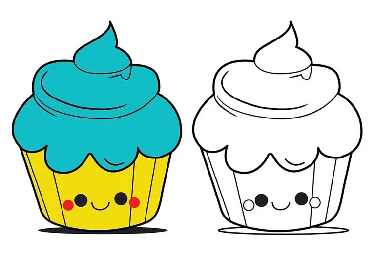 Cupcake Coloring Pages - Free Printable Pages For Kids
